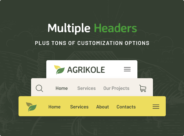 Agrikole-multiple-headers