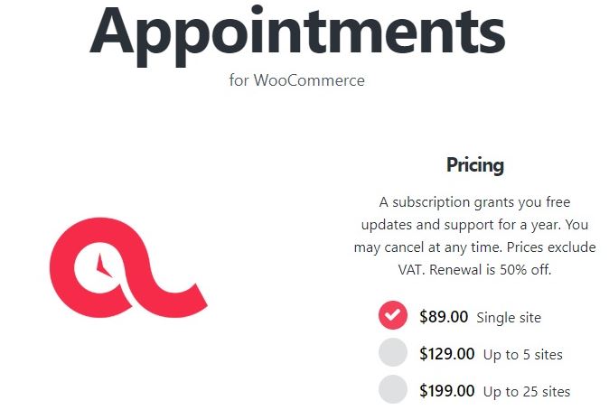 BookingWP WooCommerce Appointments