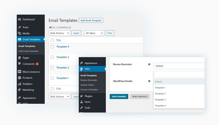 Create customized email templates 
