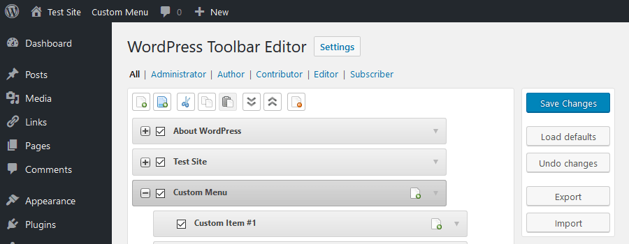 Editor Toolbar Allow You Edit Toolbar WordPress