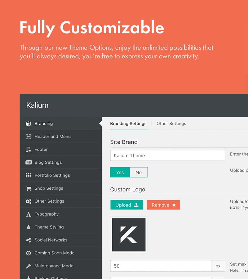 Kalium-fully-customizable