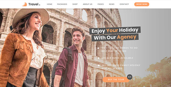 Love Travel Creative Travel Agency WordPress 6