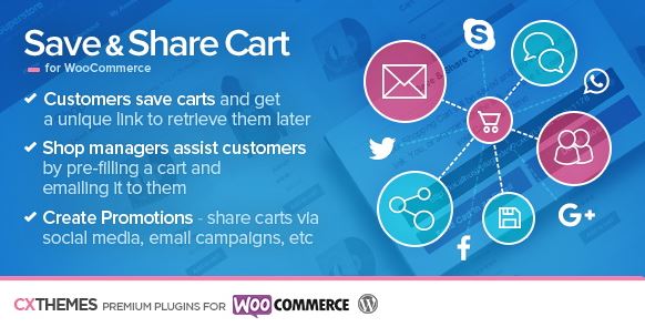 Save & Share Cart for WooCommerce v2.20 wordpress plugin插件免费下载