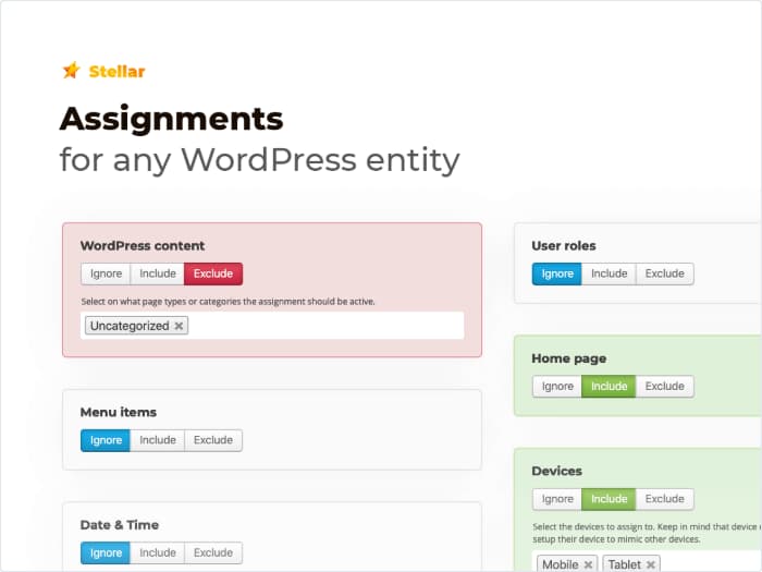 Stellar-assignments-for-any-wordpress-entity