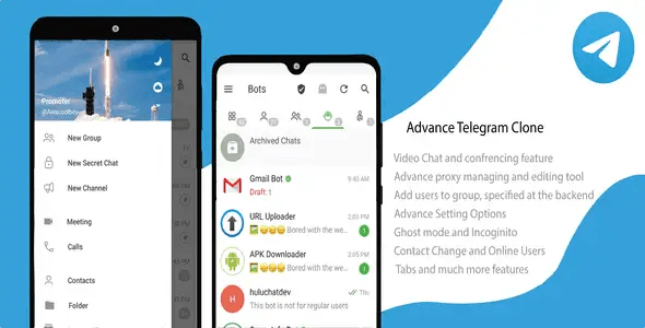 Telegram Clone with advance Feature wordpress模板免费下载