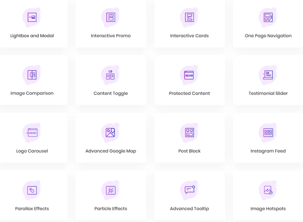 Features Essential Addons for Elementor