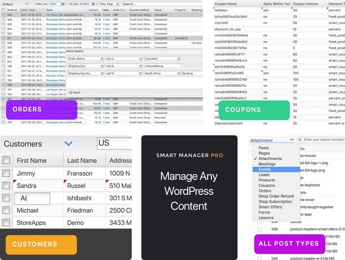 Features WooCommerce Smart Manager Pro