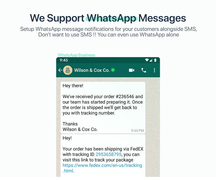 Features WPNotif: WordPress SMS & WhatsApp Message Notifications