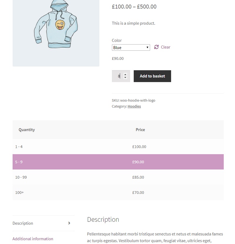 WooCommerce Tiered Price Table Premium Features