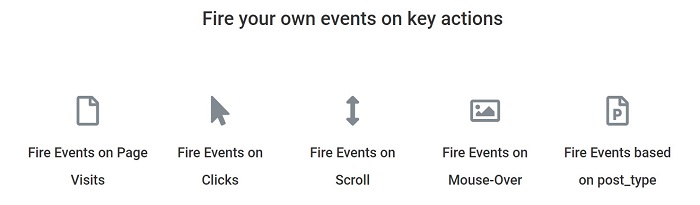 Track your own events into key actions