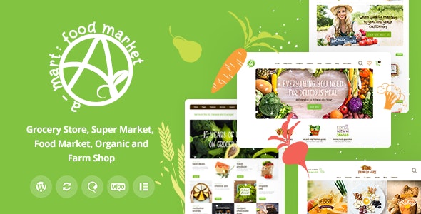 A-Mart v1.0.1 - Organic Products Shop WordPress Theme