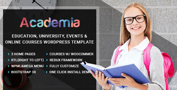 Academia v3.6 - Education Center WordPress Theme