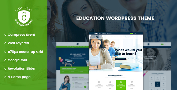 Campress v1.10 – Responsive Education, Courses and Events