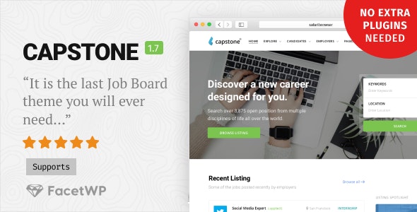 Capstone v1.7.2 – Job Board WordPress Theme