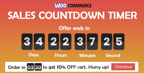 Checkout Countdown v1.0.1 – Sales Countdown Timer for WooCommerce and WordPress