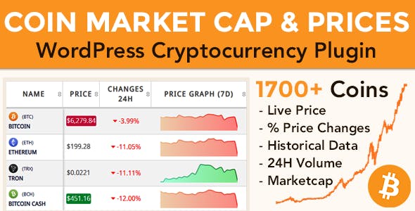 Coin Market Cap & Prices v3.8 – WordPress Cryptocurrency Plugin