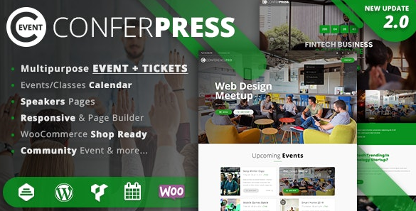 ConferPress v2.6 – Multipurpose Event Tickets WordPress Theme