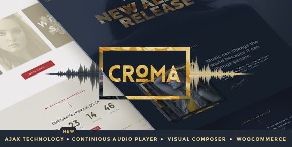 Croma v3.5.6 – Responsive Music WordPress Theme with Ajax and Continuous Playback