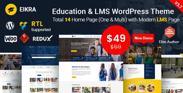 Eikra Education v4.2.2 - Education WordPress Theme