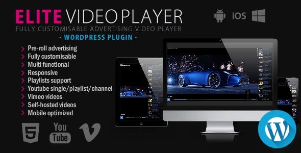Elite Video Player v6.2 – WordPress plugin