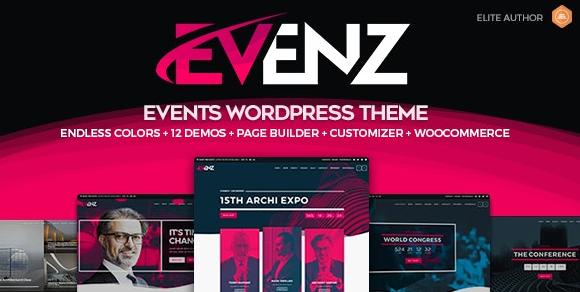 Evenz v1.2.5 – Conference and Event WordPress Theme