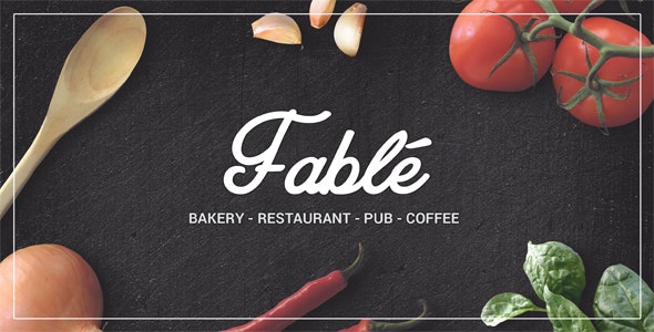 Fable v1.2.8 – Restaurant Bakery Cafe Pub WordPress Theme