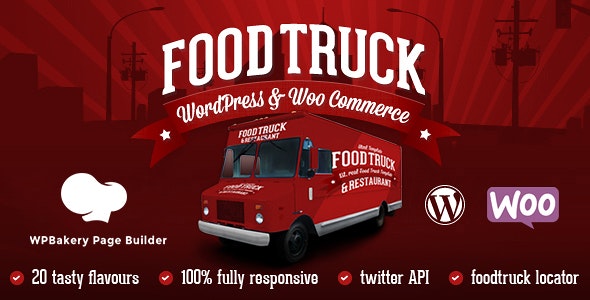 Food Truck & Restaurant 20 Styles v5.9 - WP Theme