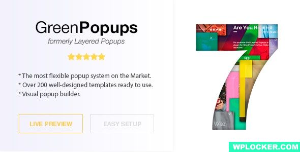 Green Popups (formerly Layered Popups) v7.03 – Standalone Popup Script