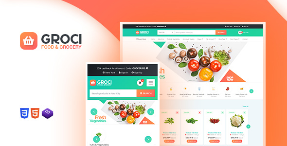Groci v2.1.1 - Organic Food and Grocery Market WordPress Theme