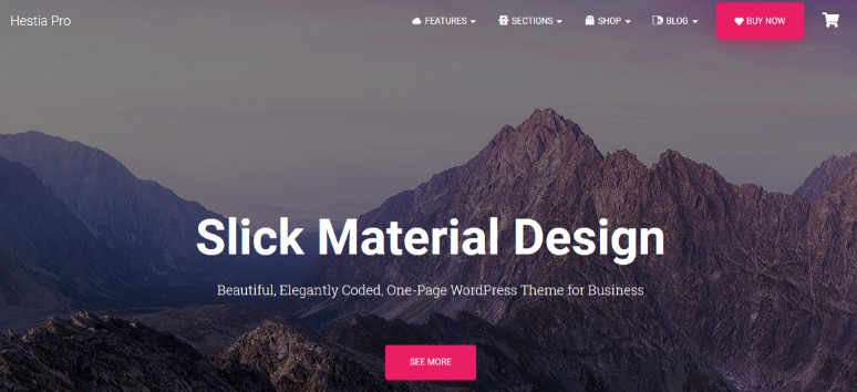 Hestia Pro v3.0.8 – Sharp Material Design Theme For Startups | Creative