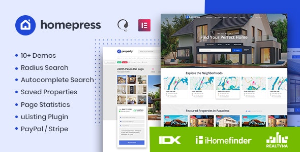 HomePress v1.2.9 – Real Estate WordPress Theme