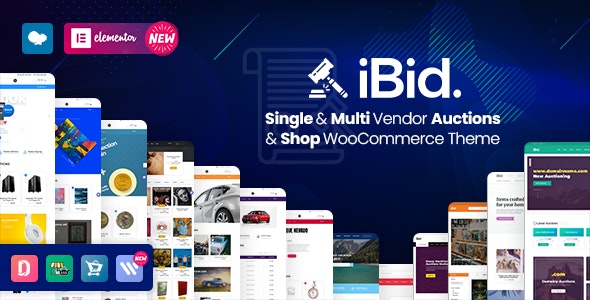 iBid v2.6 – Multi Vendor Auctions WooCommerce Theme