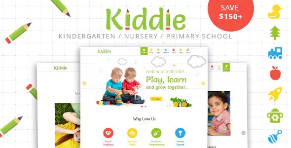 Kiddie v4.1.7 – Kindergarten and Preschool WordPress Theme