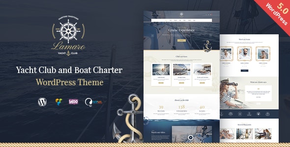 Lamaro v1.2.3 – Yacht Club and Rental Boat Service WordPress Theme