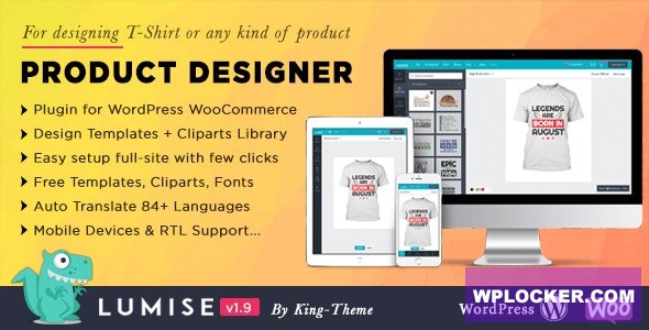 Lumise Product Designer v1.9.3 – WooCommerce WordPress