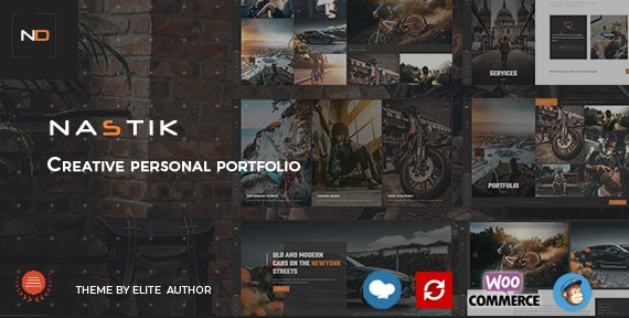 Nastik v3.6 – Creative Portfolio WordPress Theme Nulled