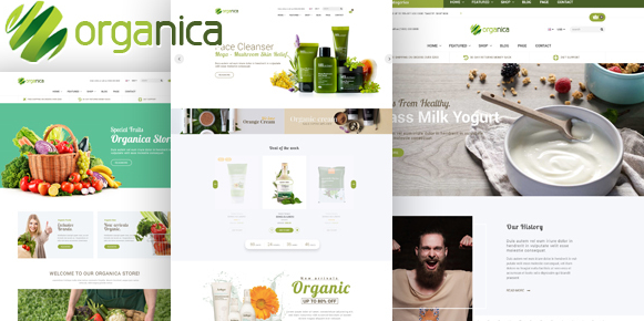 Organica v1.5.5 – Organic, Beauty, Natural Cosmetics, Food, Farm and Eco WordPress Theme