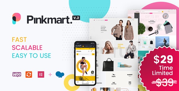 Pinkmart v2.9.6 - AJAX theme for WooCommerce