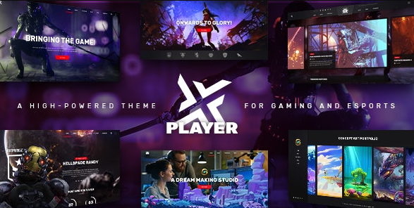 PlayerX v1.10.1 – A High-powered Theme for Gaming and eSports