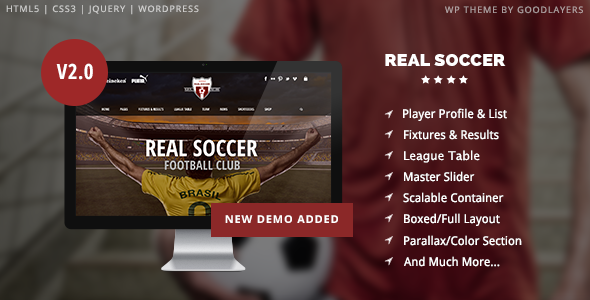 Real Soccer v2.42 – Sport Clubs Responsive WP Theme