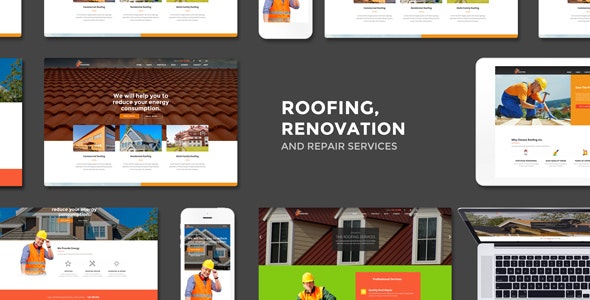 Roofing v2.6 – Renovation & Repair Service WordPress Theme