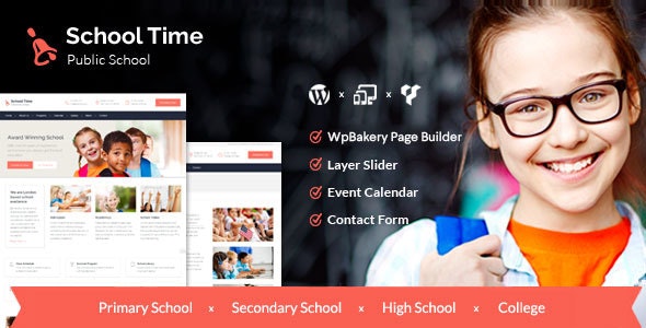 School Time v2.1.0 – Modern Education WordPress Theme