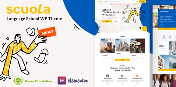 Scuola v4.0 – Language School WordPress Elementor