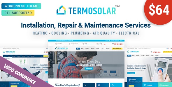 Termosolar v2.9 - Maintenance Services WordPress Theme