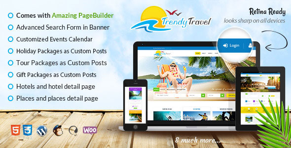Trendy Travel v5.0 – Multipurpose Tour Package WP Theme