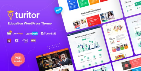 Turitor v1.1.4 – LMS & Education WordPress Theme