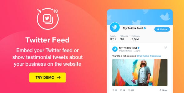 Twitter Feed v1.4.0 – WordPress Twitter Plugin