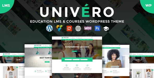 Univero v1.4 – Education LMS & Courses WordPress Theme