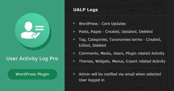 User Activity Log PRO for WordPress v1.6.1
