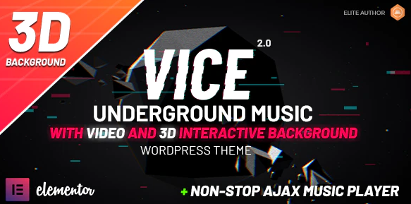 Vice: Music Band, Dj and Radio WordPress Theme v2.0.1